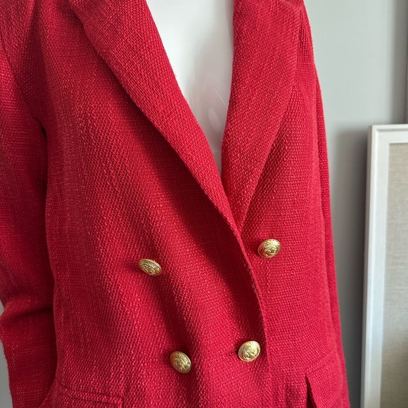 Anthropologie Red Blazer Young Parker - Picture 9 of 10